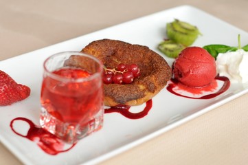 pancake aux groseilles