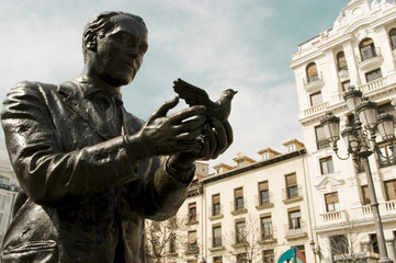 Federico García Lorca. Plaza Santa Ana