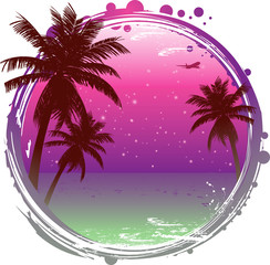 abstract tropical background