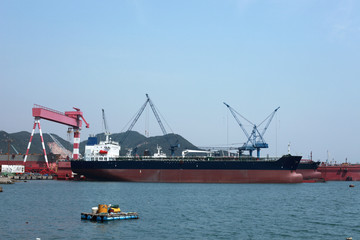 Werft in südkorea
