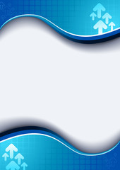 abstract blue background.