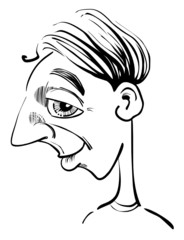 funny man caricature