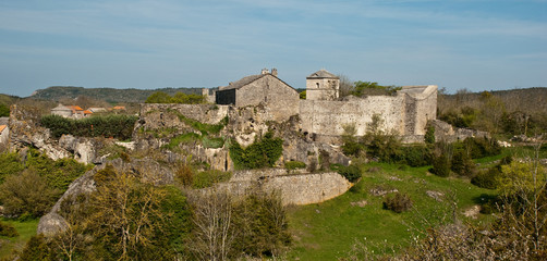 Fototapeta na wymiar Miasto Templar of Couvertoirade, Aveyron