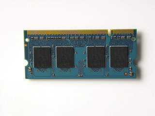 computer  ram on the plain background