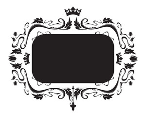 Abstract floral banner