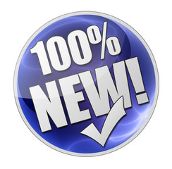 100% New! Button