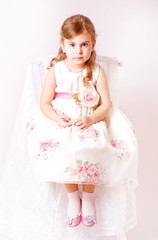 Beautiful little girl in dress