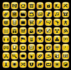 Set of internet icons.