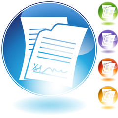 Signed Document Icon