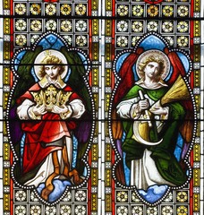Fototapeta na wymiar Stained glass in a church