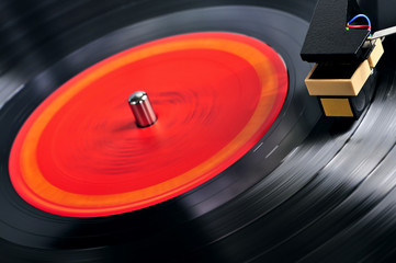 Record on turntable © Elenathewise