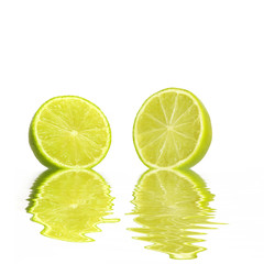 Lime Fruit Abstract