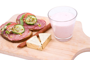 Sandwiches and breakfast products