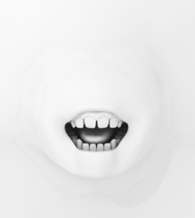 Surface Mouth, Front, White