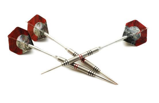 three darts isolated