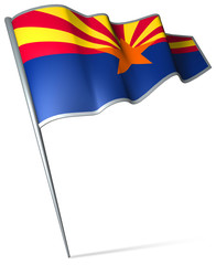 Flag pin - Arizona (USA)