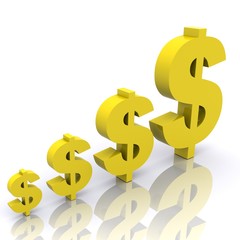 Obraz premium Rising Fortune (Dollar)