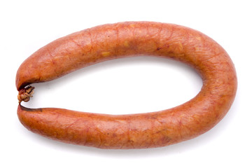 sausage isolated on white