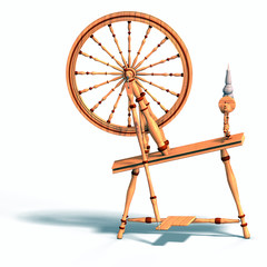 spinning wheel - obrazy, fototapety, plakaty