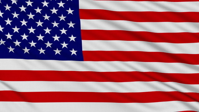 American Flag, with real structure of a fabric