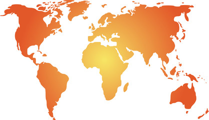 Fototapeta na wymiar Map of the world illustration