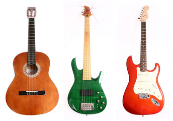 Obraz premium three different guitars for the price of one