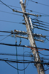 Japanese telegraph pole