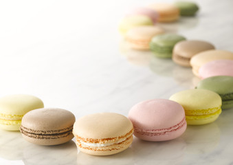 Macaron is a traditional French pastry