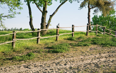 Fototapeta na wymiar pasture fencing