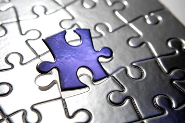 Final piece to complete jigsaw puzzle