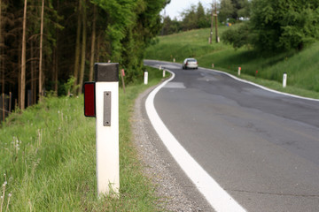 Guide Post on a Country Road