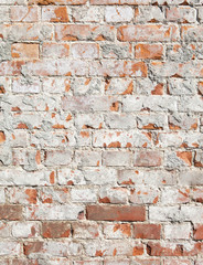 Brick wall with mortar as a pattern