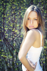 Portrait of a beautiful young lady