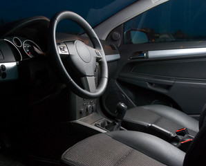 inside of a modern car