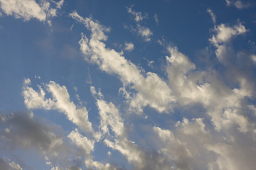 a blue sky for background