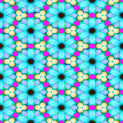 Naklejka premium festive flower pattern