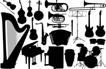 set music instrument - vector