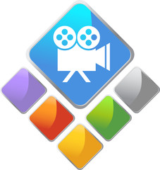 Video Camera Diamond Icon