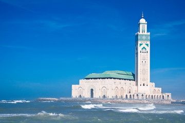Mosque Hassan II - obrazy, fototapety, plakaty