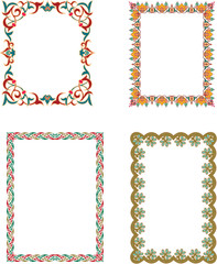 Oriental Islamic Arabic Frames and Borders