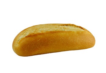 Fresh bread isolated on the white background