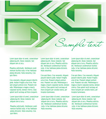 Green futuristic background for your business artwork.