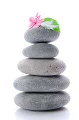 Fototapeta na wymiar Massage gray stones