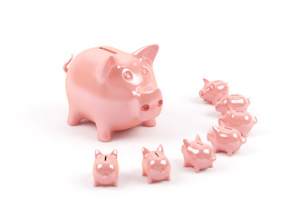 Piggy banks.