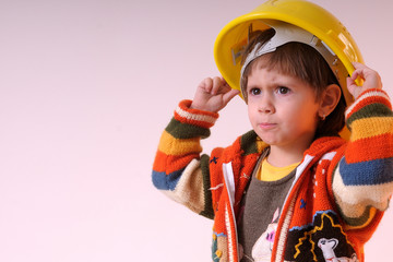 cute engineer child
