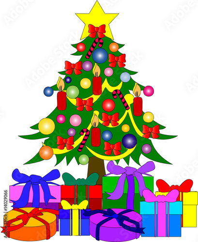 "weihnachtsbaum mit geschenken" stockfotos und lizenzfreie