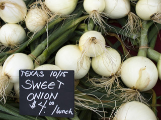 produce - organic onions background