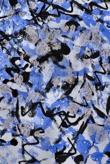 Blue Galaxy Painting