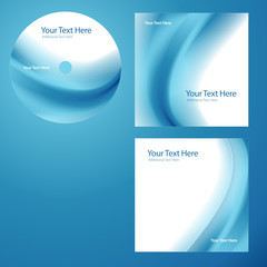 CD cover design with copy space, vector