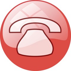 red telephone window button